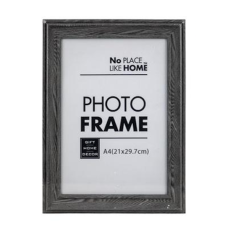 Picture Frame - A4 Certificate, Charcoal Grey Plastic